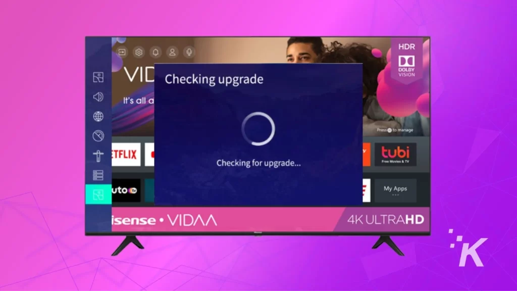 hisense vidaa tv looking for updates