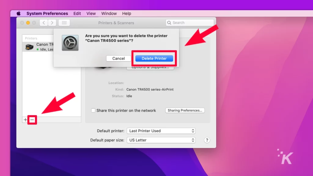 how to add a printer to a mac dl 4