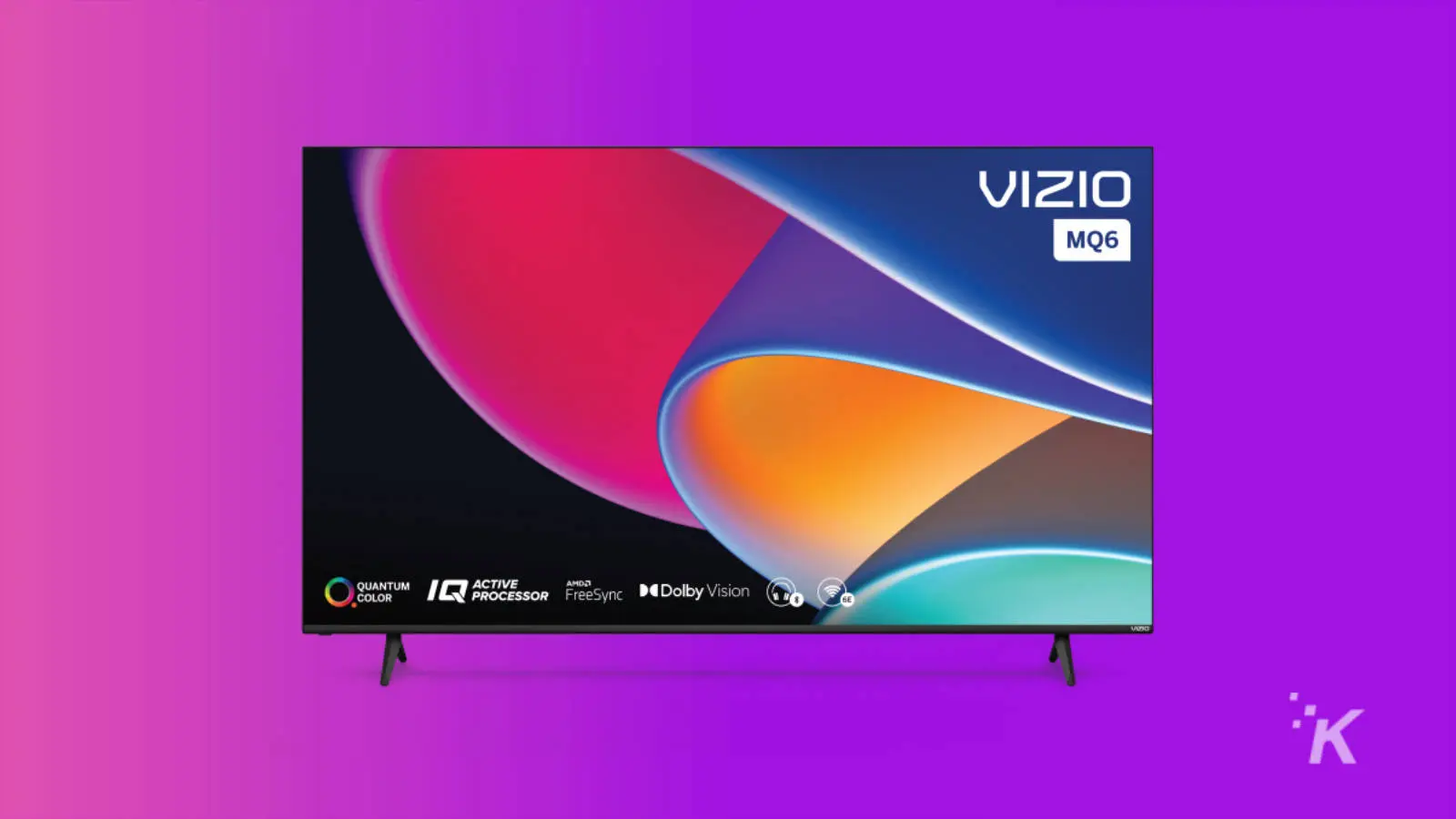 vizio m-series quantum 6 tv on purple background