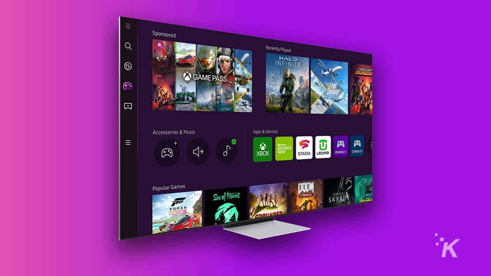 Samsung leva Xbox Cloud Gaming e GeForce Now para TVs lançadas em 2021