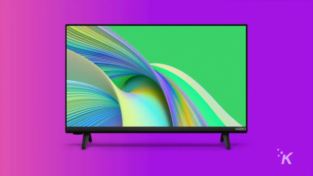 vizio d-series tv on purple background