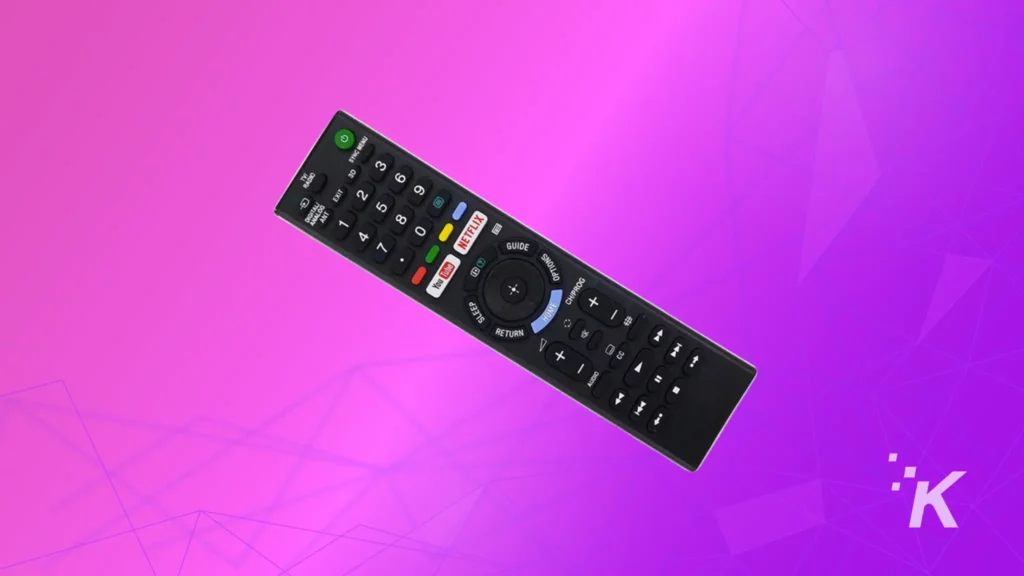 tv remote image on background