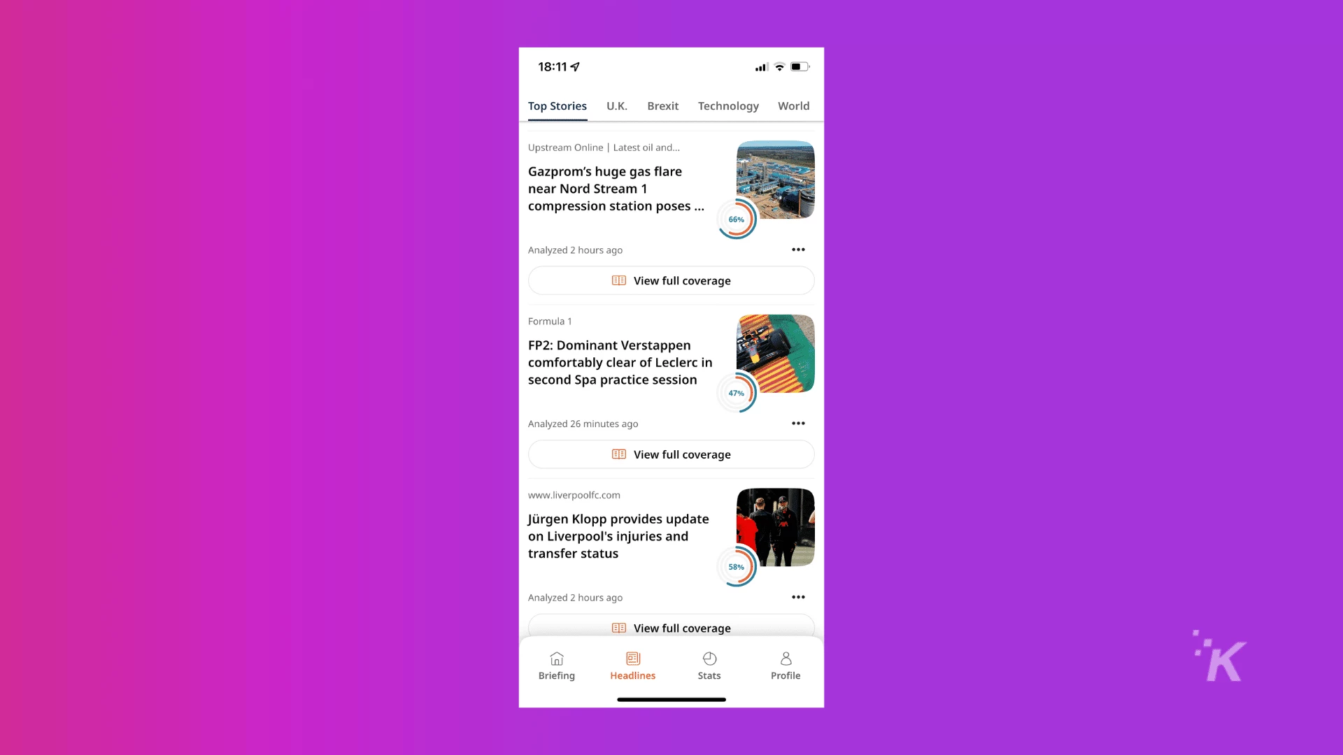 the daily edit home page on ios