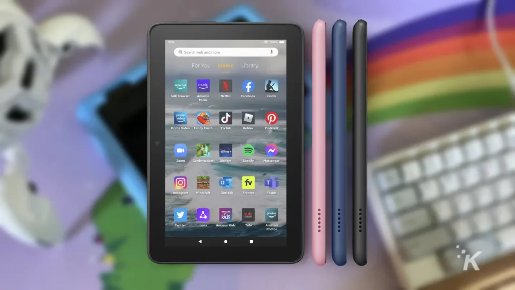 amazon fire 7 tablet in different colors