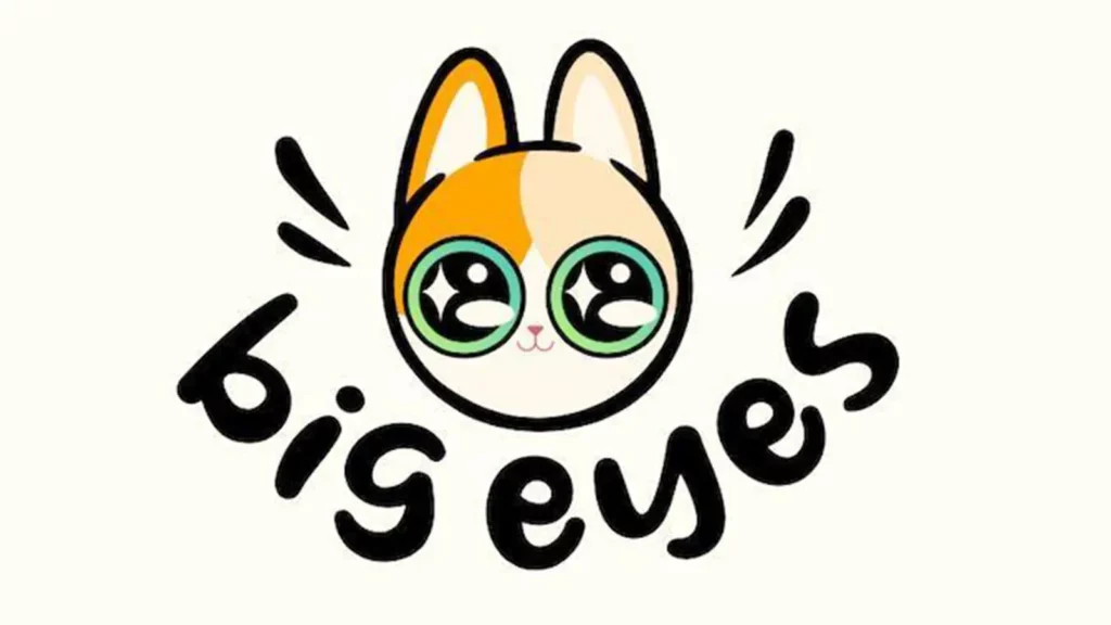 illustration of a cat with the words Big Eye under