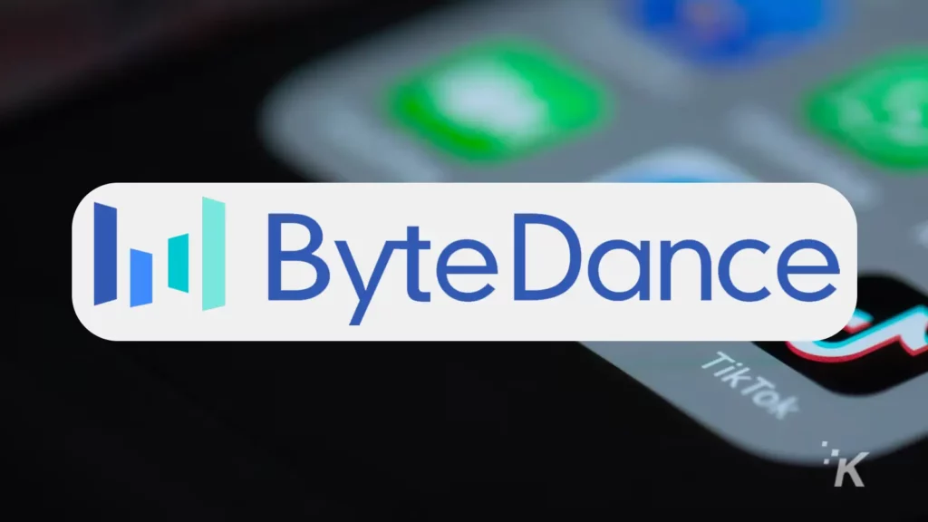 Bytedance logo on blurred background