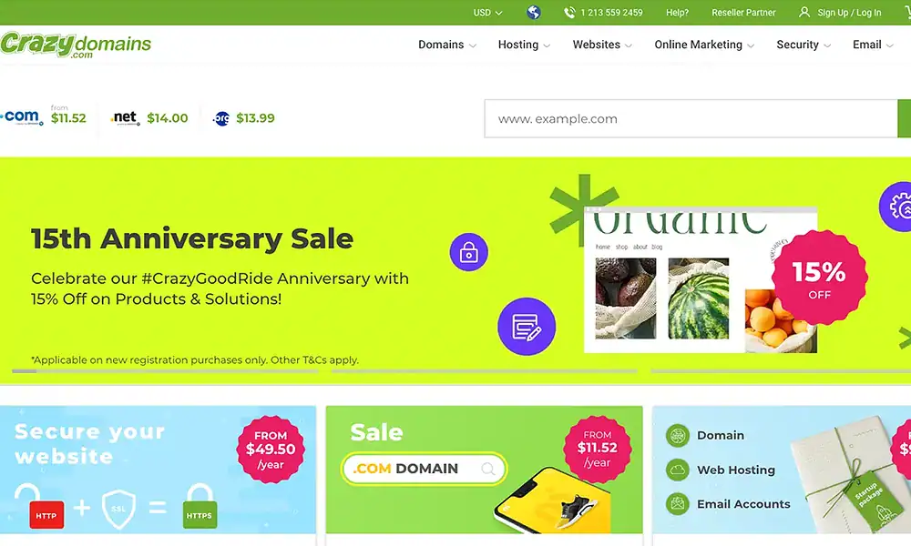 15 years of Crazy Domains Promotions and partnership opportunities