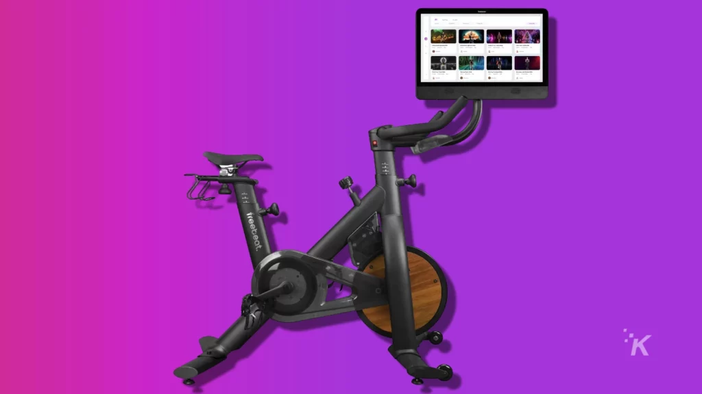 freebeat lit bike on a purple background