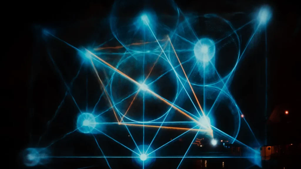 blue hologram object in Computer vision