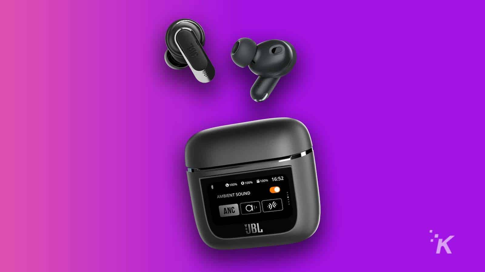 JBL put a smartwatch screen in a wireless earbuds case, and it's a  game-changer