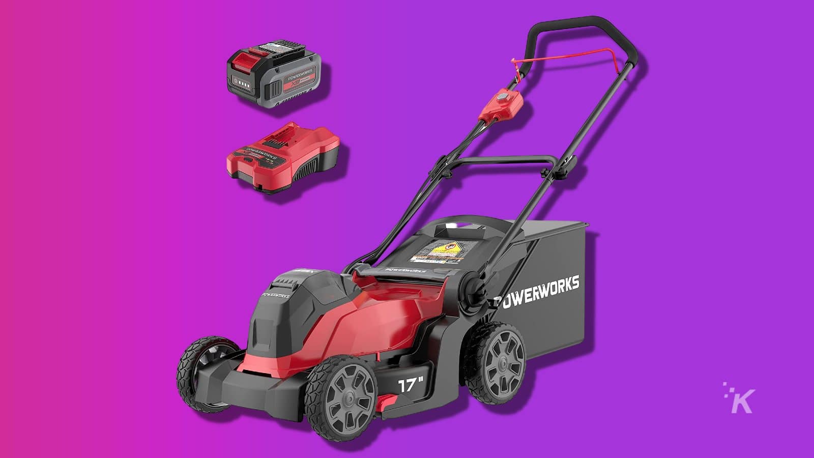 Powerworks 40v best sale lawn mower battery