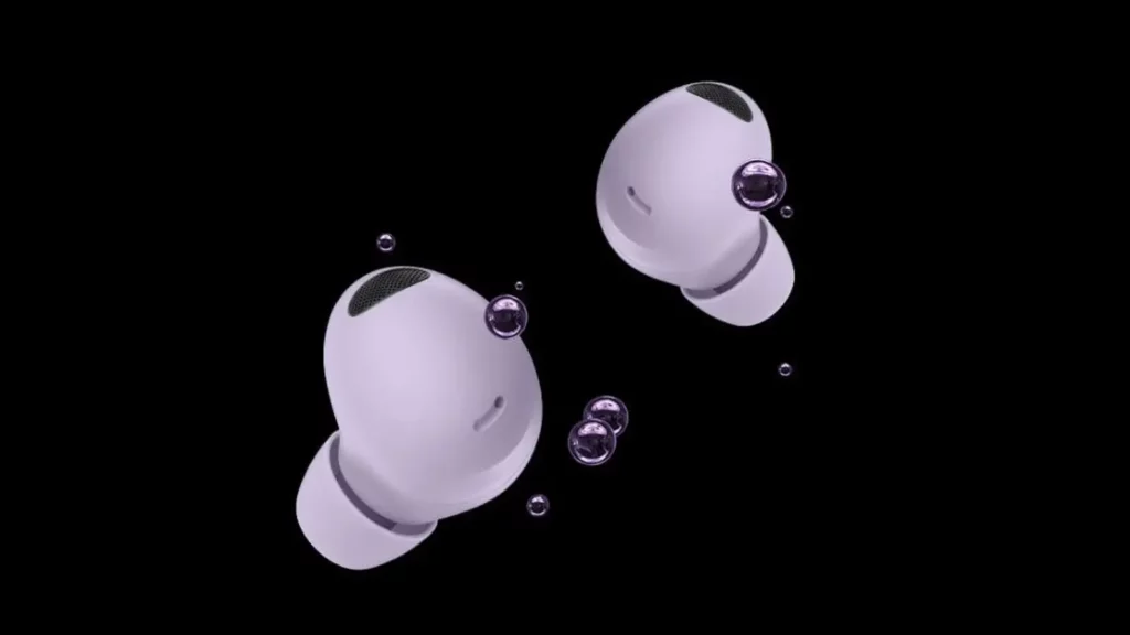 samsung galaxy buds 2 pro earbuds in purple