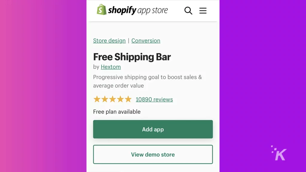 shopify on the app store image