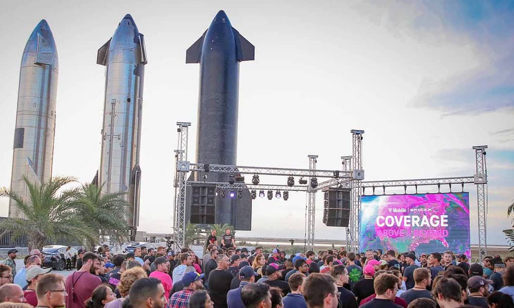 T-mobile and space x rockets