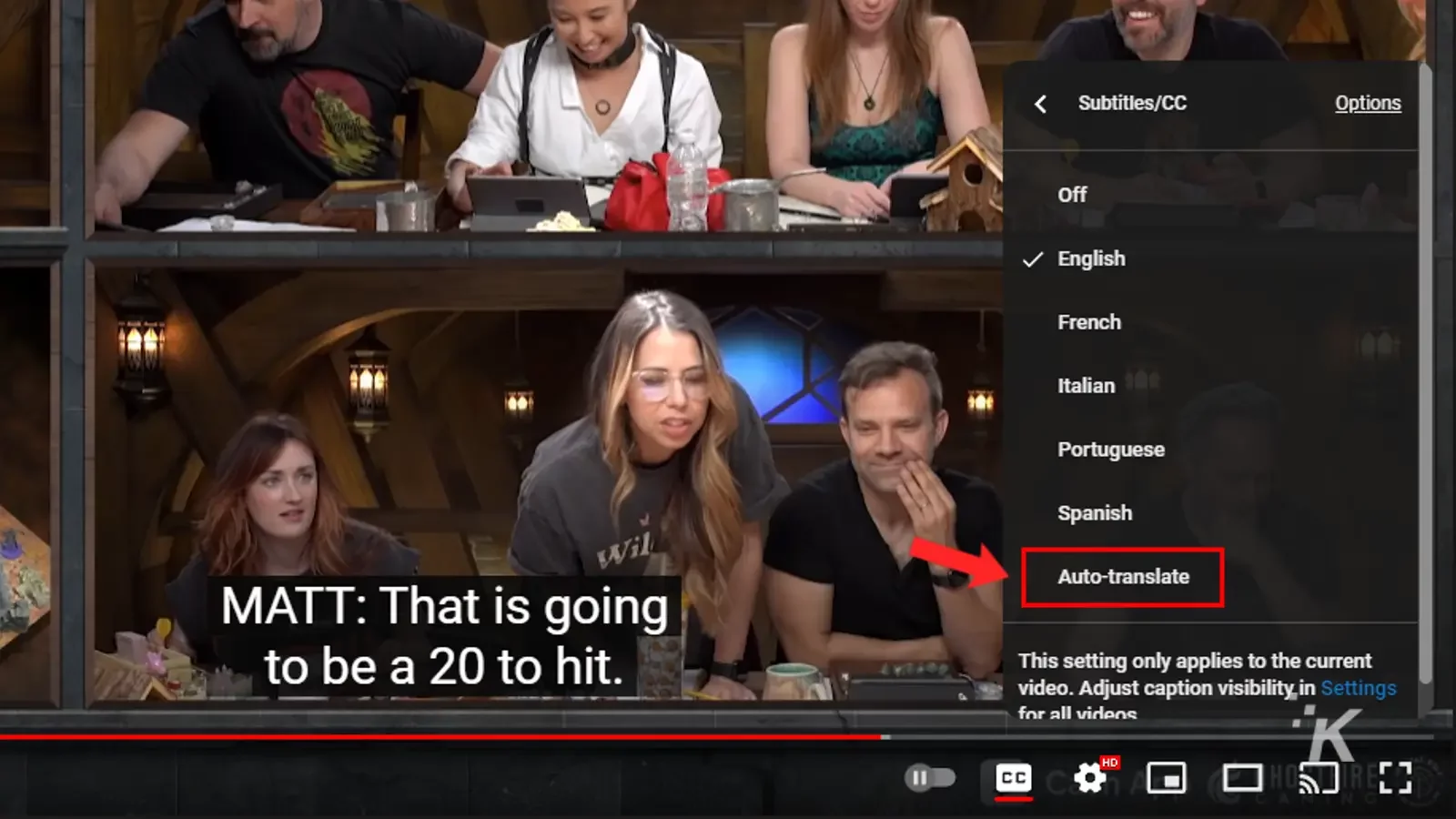 youtube video subtitles auto translate