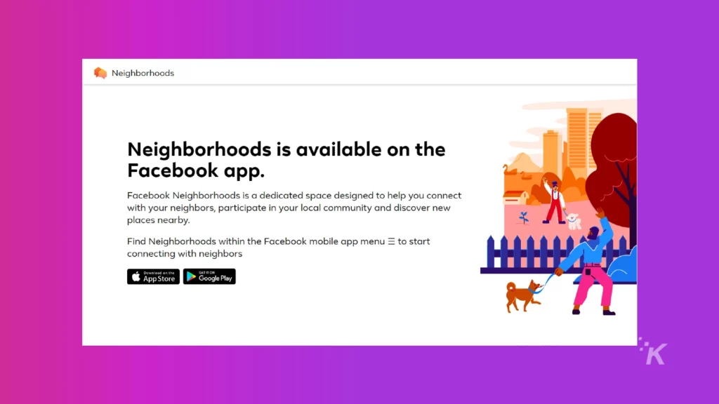 facebook neighborhoods app