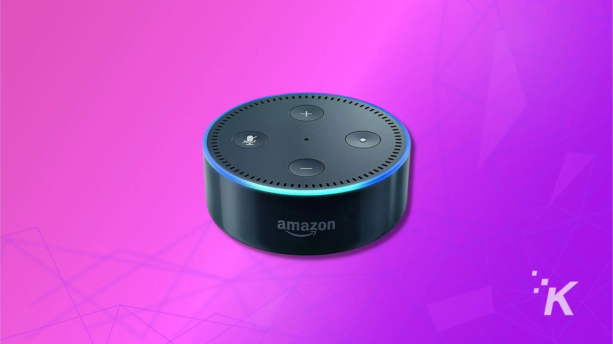 Amazon Alexa on the purple background