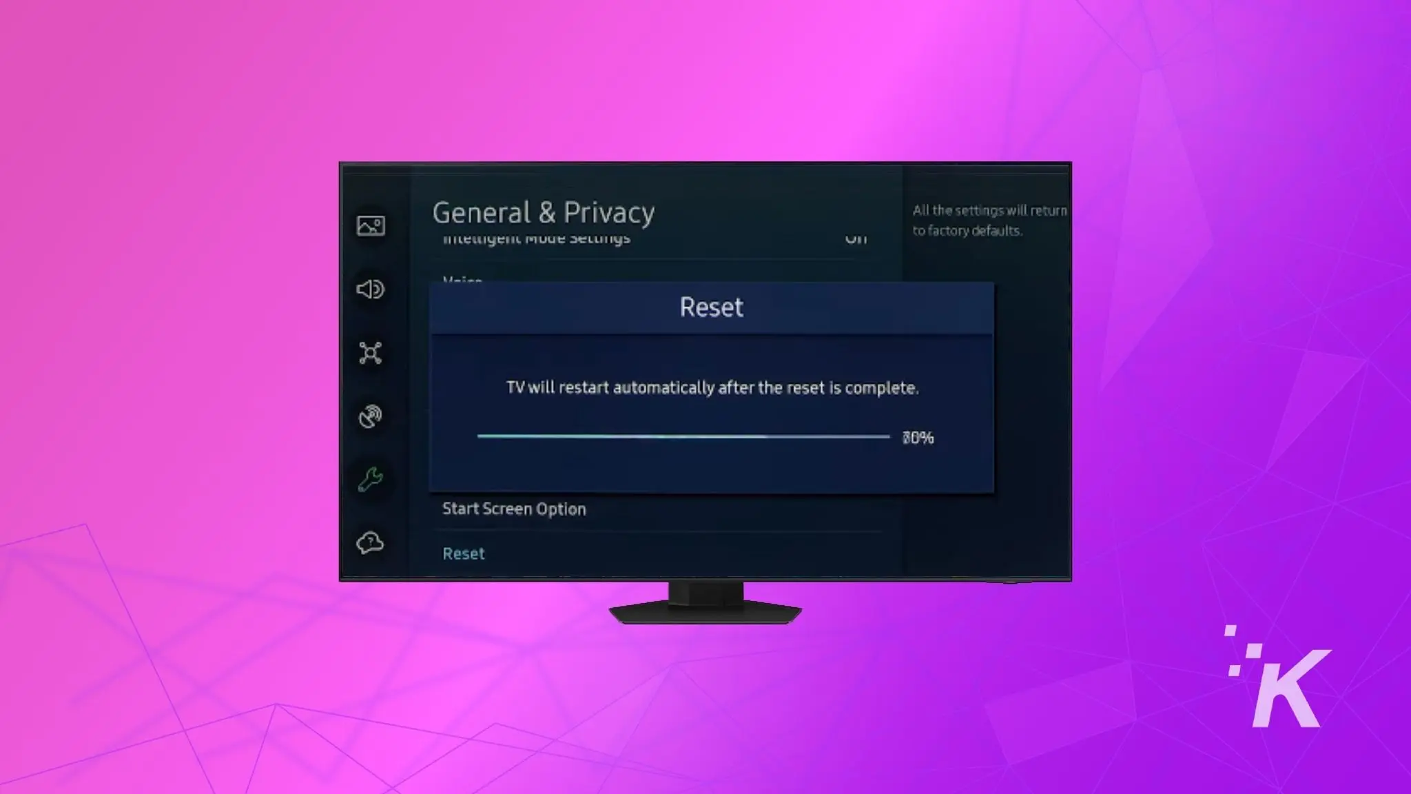 hard reset samsung tv