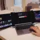 Tropire monitor extender on a desk