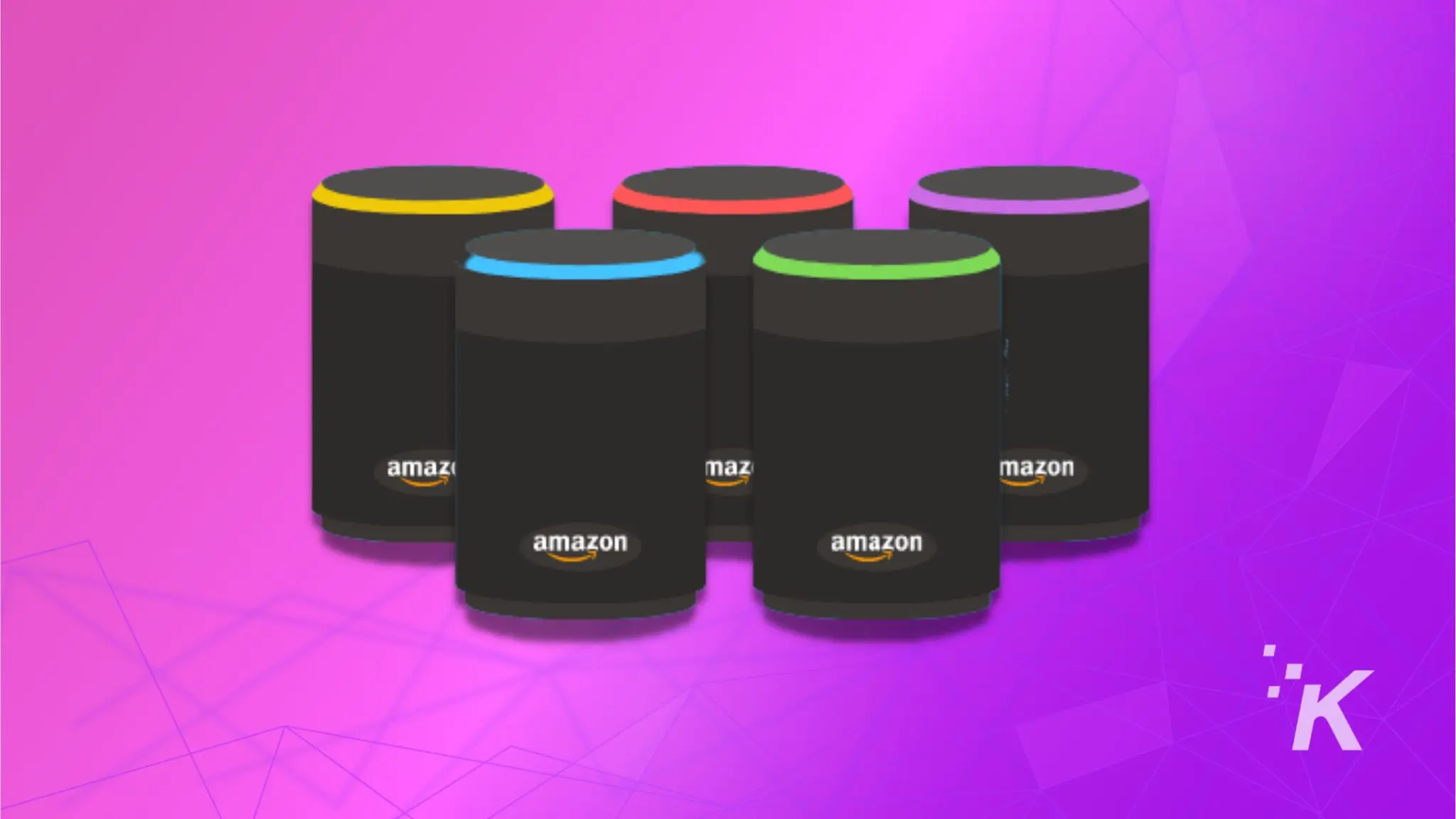 alexa devices showing different rings of ligh