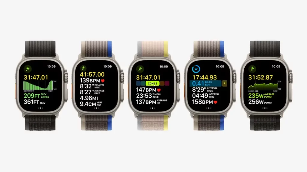 apple watch ultra lined up