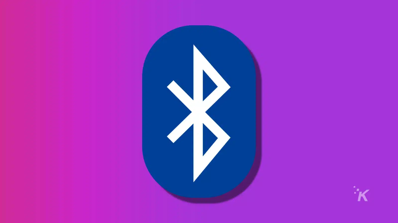 bluetooth logo on a purple background