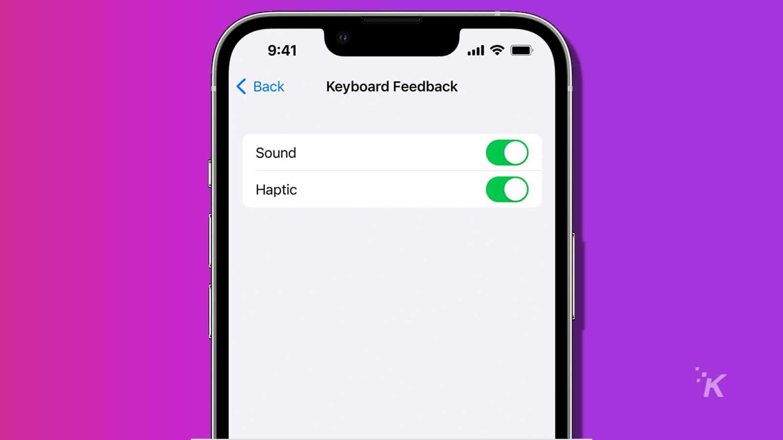 haptic keyboard iphone ios 16