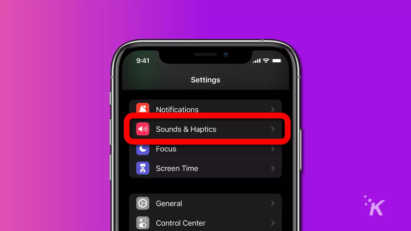 ios settings sounds and haptics