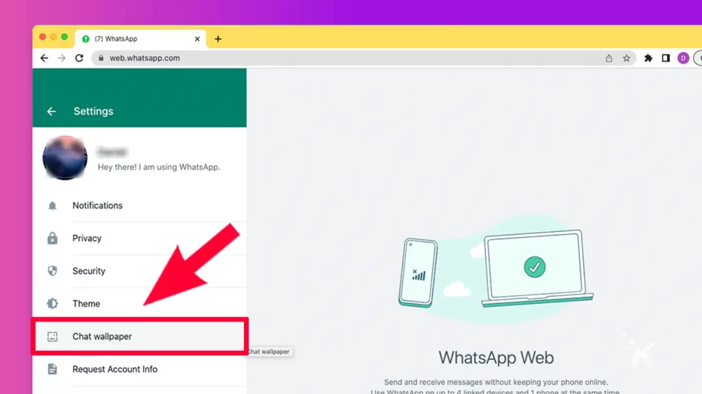 WhatsApp web background