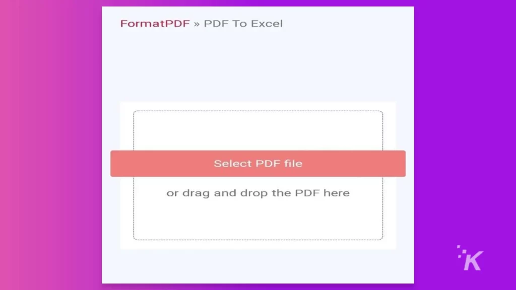 first step to convert pdf's