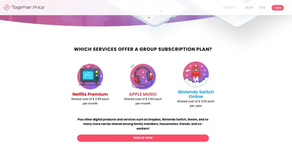Together Price web site