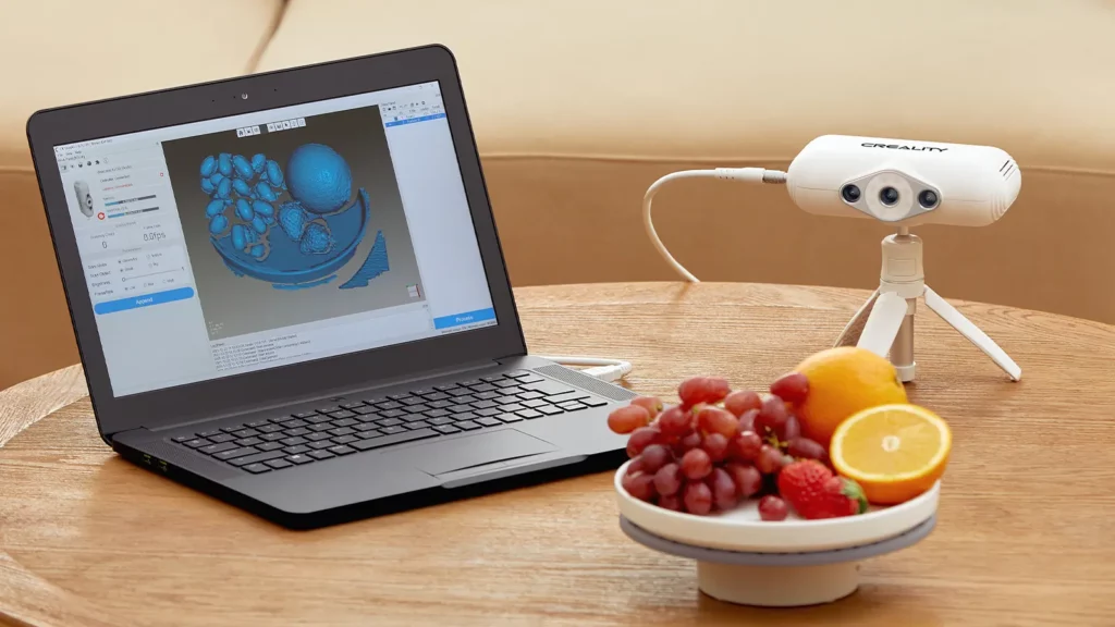 scanning fruit with Creality scanner