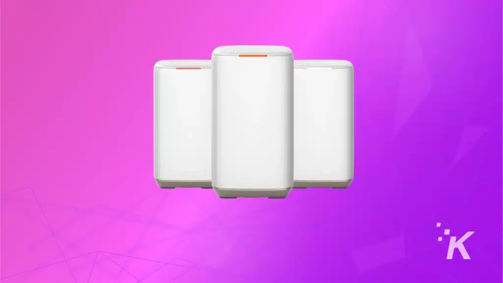 Xfinity router on the purple background