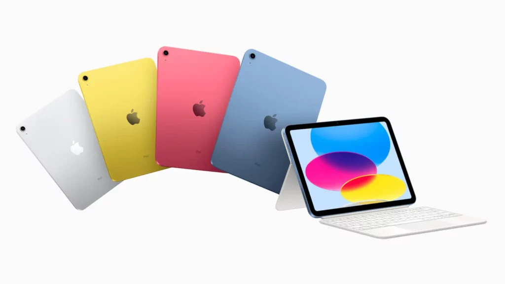 apple ipad 2022 in different colors