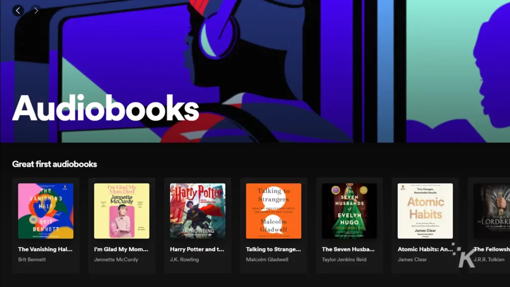 audiobooks on spotify