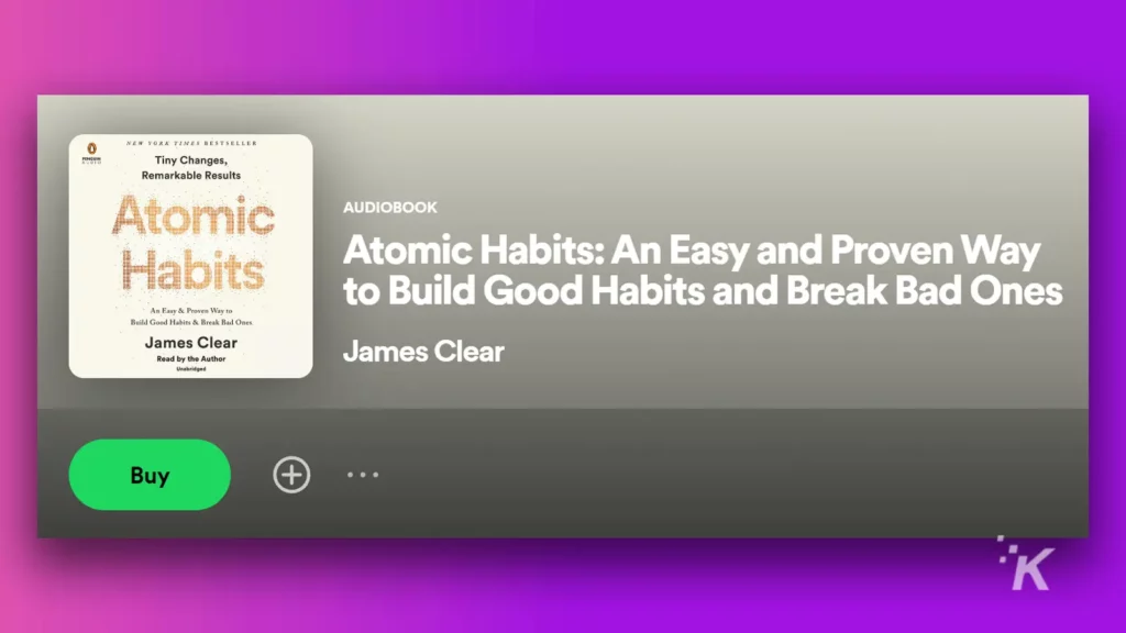 atomic habits audiobooks on spotify