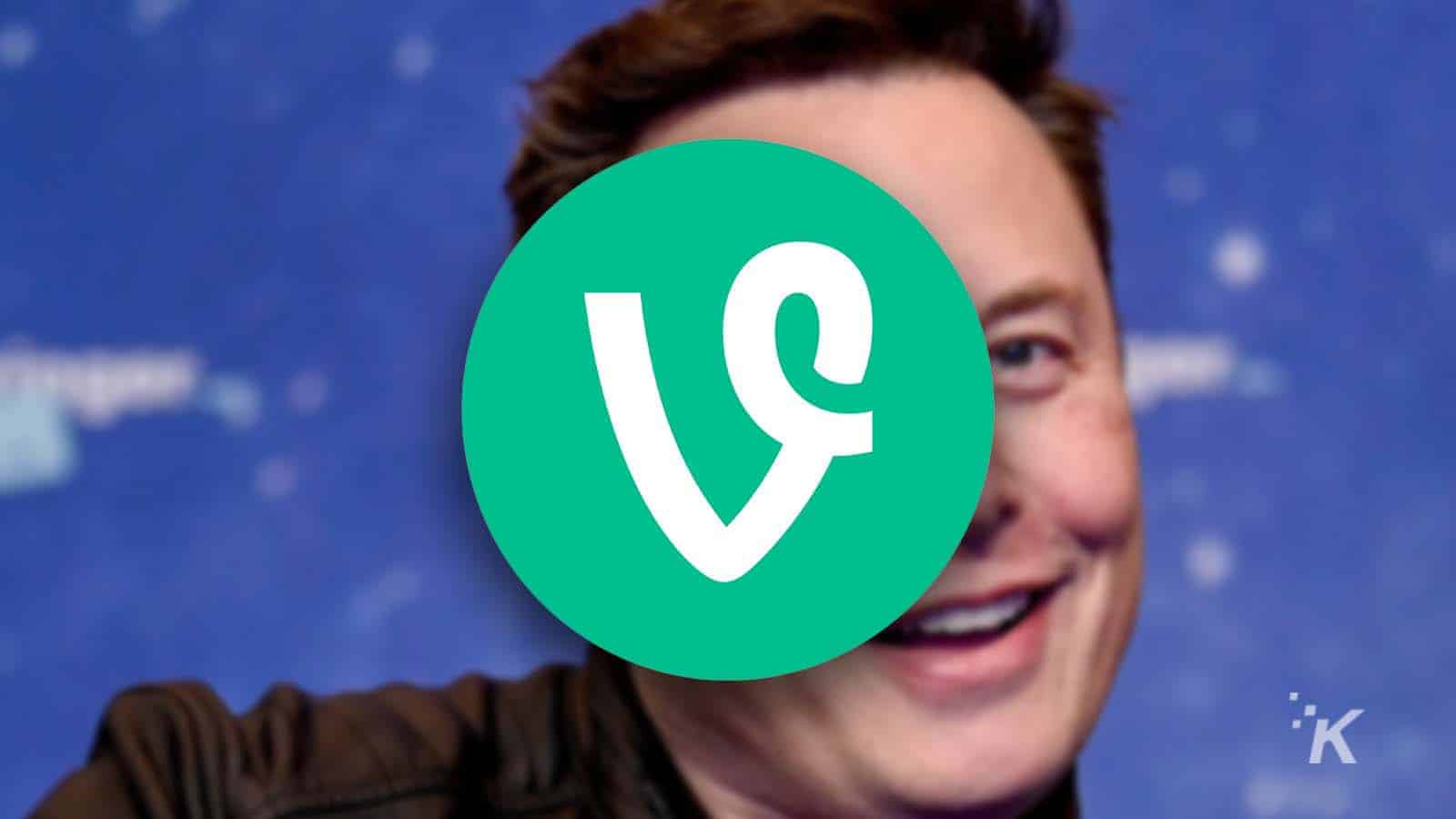 elon musk and vine logo