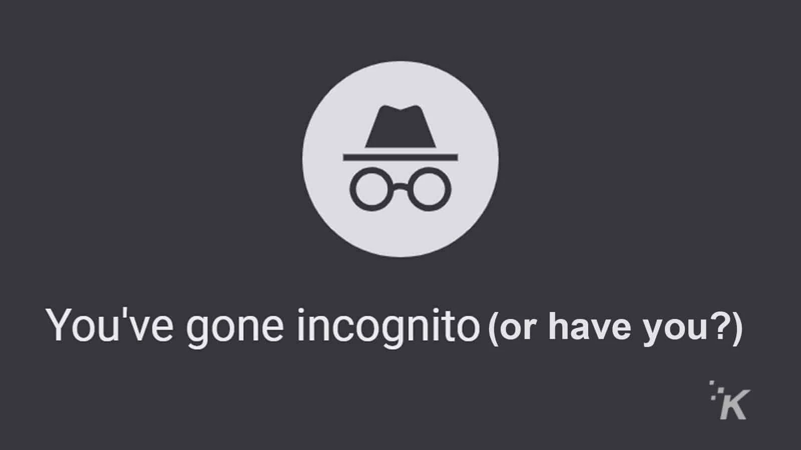 google incognito screen