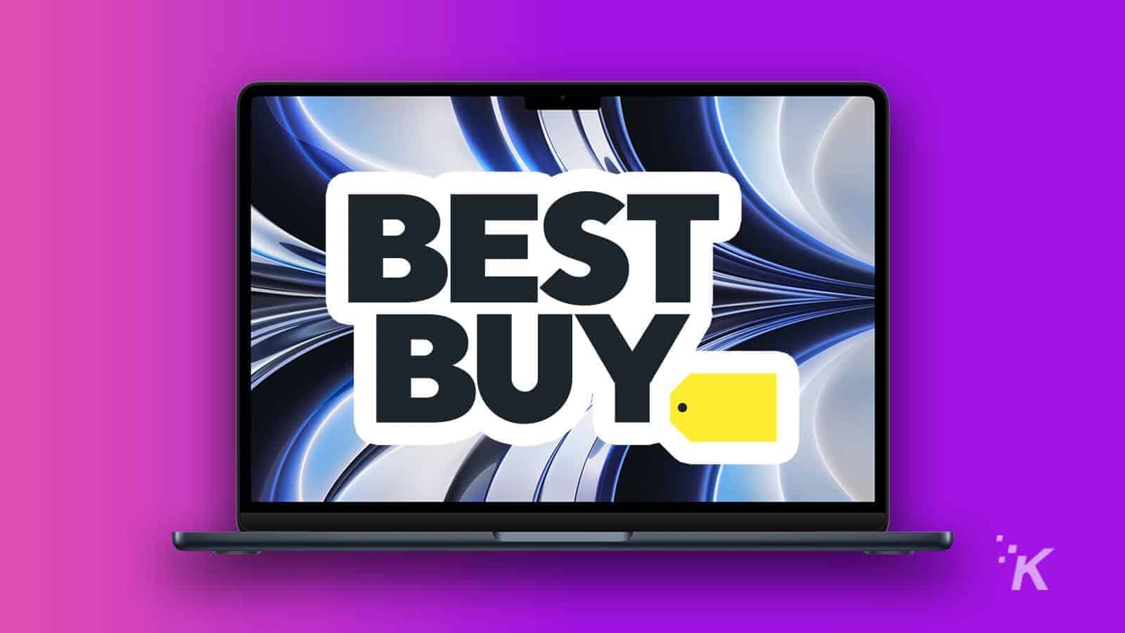 best buy logo on macbook