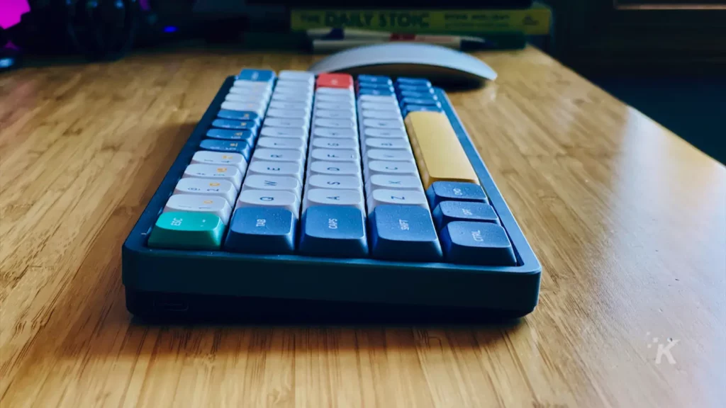 nuphy wireless keyboard on office desk