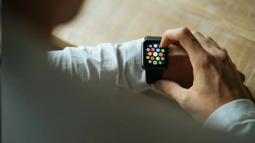 smartwatch on wrist