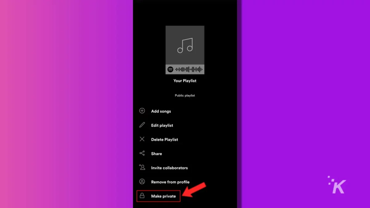 spotify listening activity option on mobile app