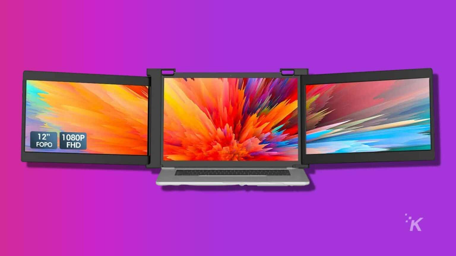 This laptop extender gives you two extra monitors, and it's now 373