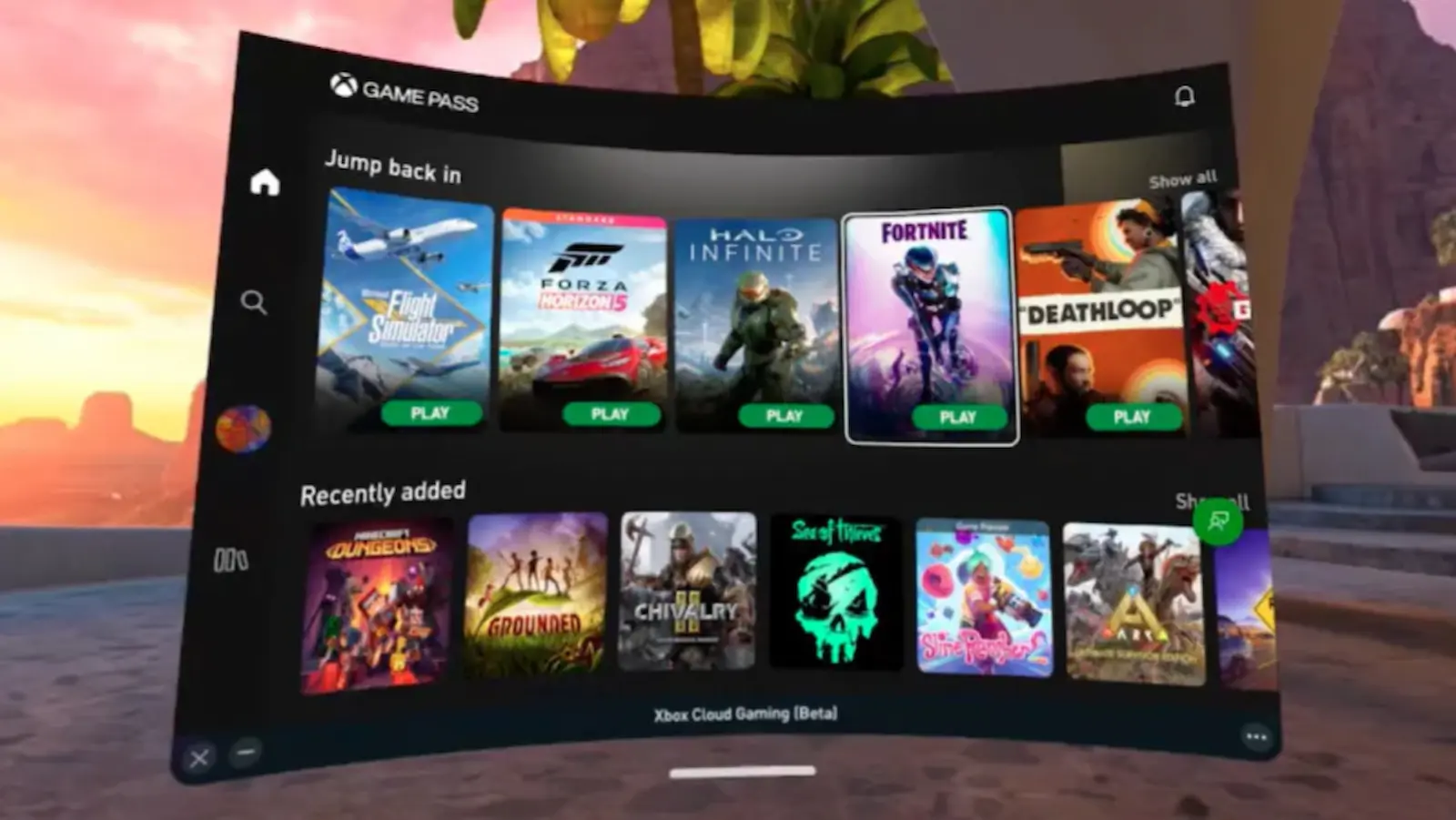 xbox game pass vr