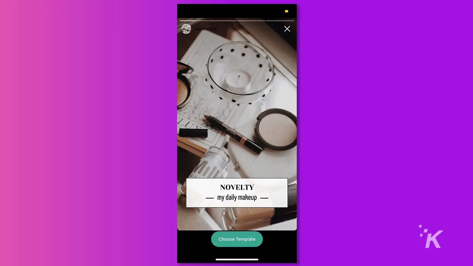 Lift image of Novelty for social media