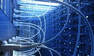 ethernet connections in a server room