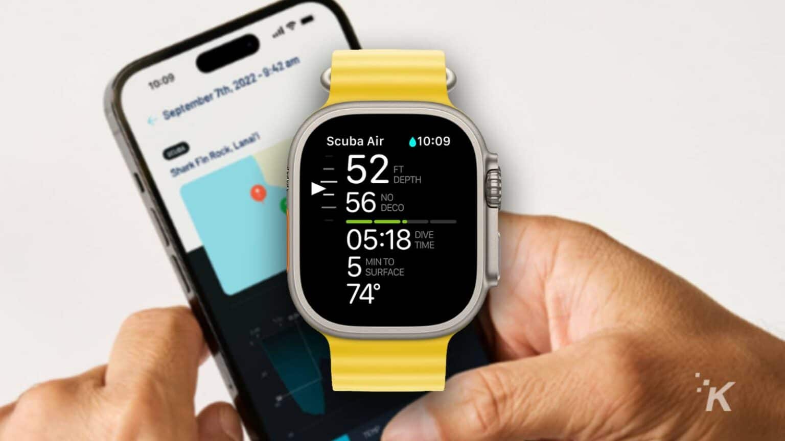 Oceanic+ turns the Apple Watch Ultra into a dive computer