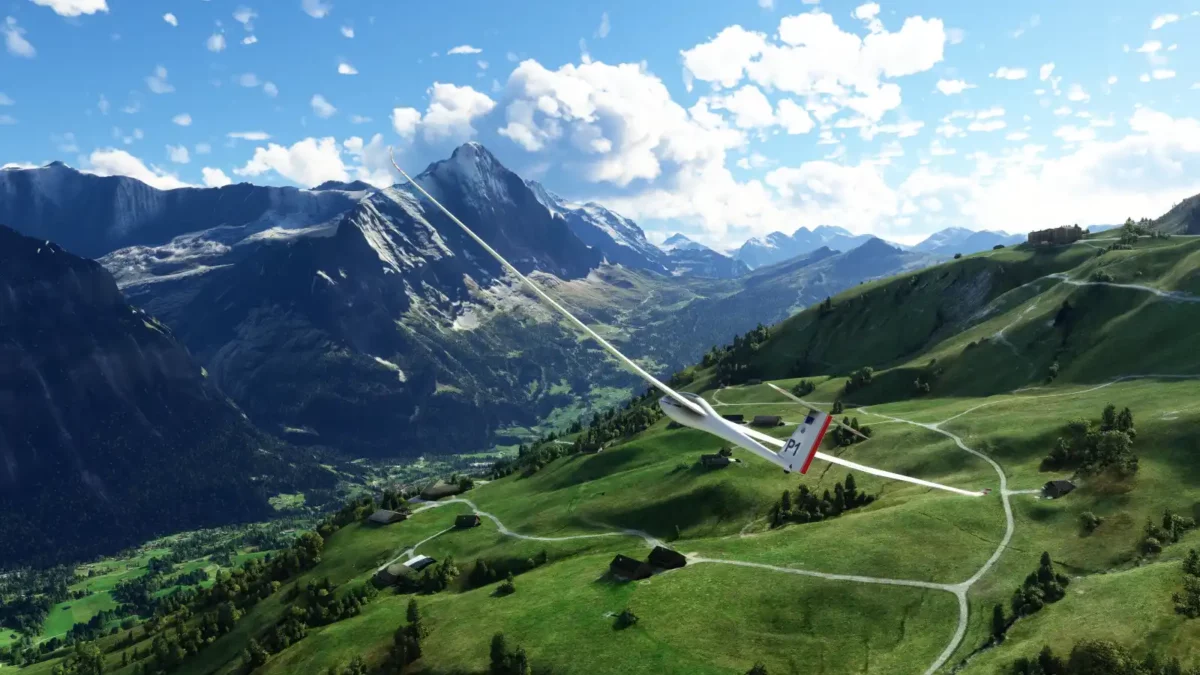 glider in microsoft flight simulator