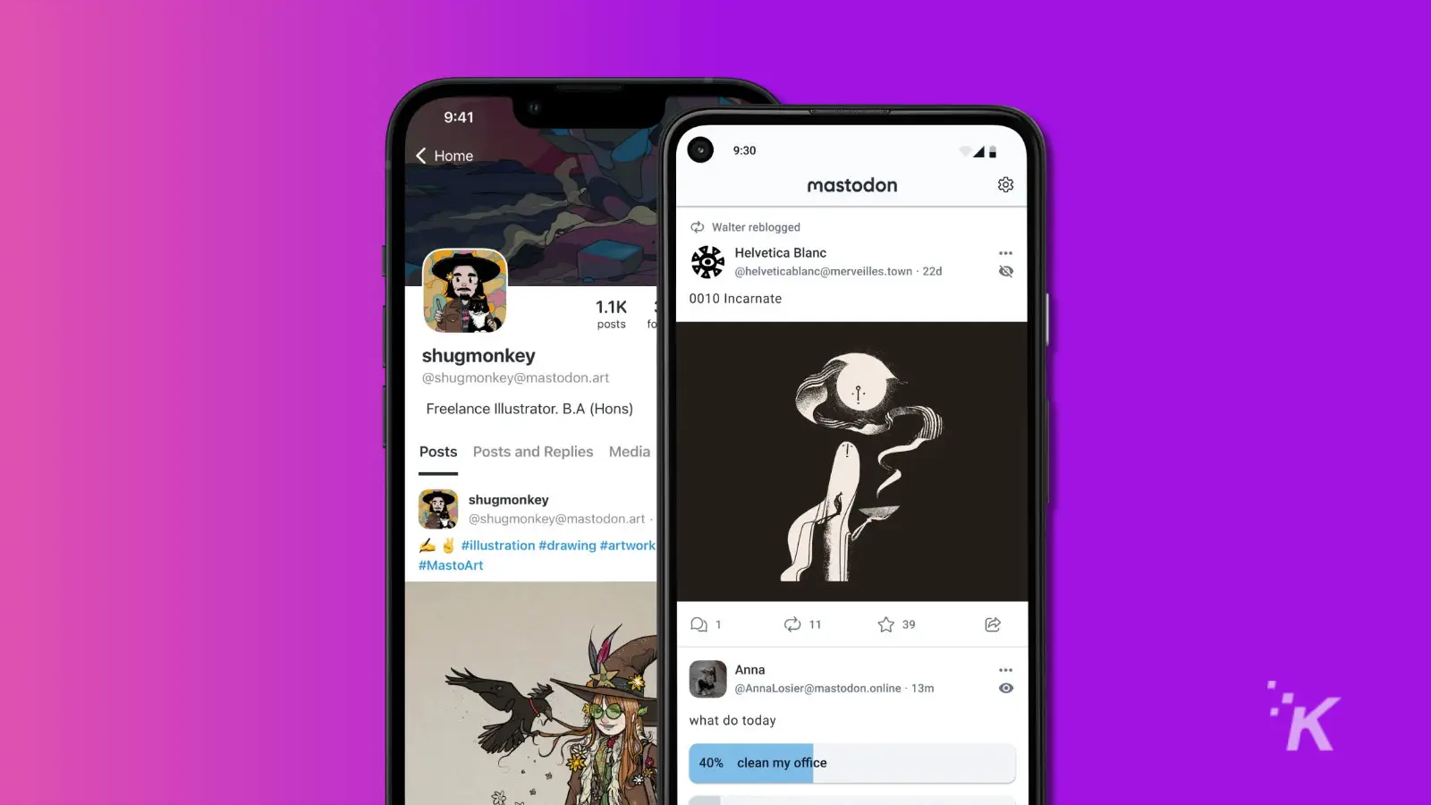 mastodon app on smartphone