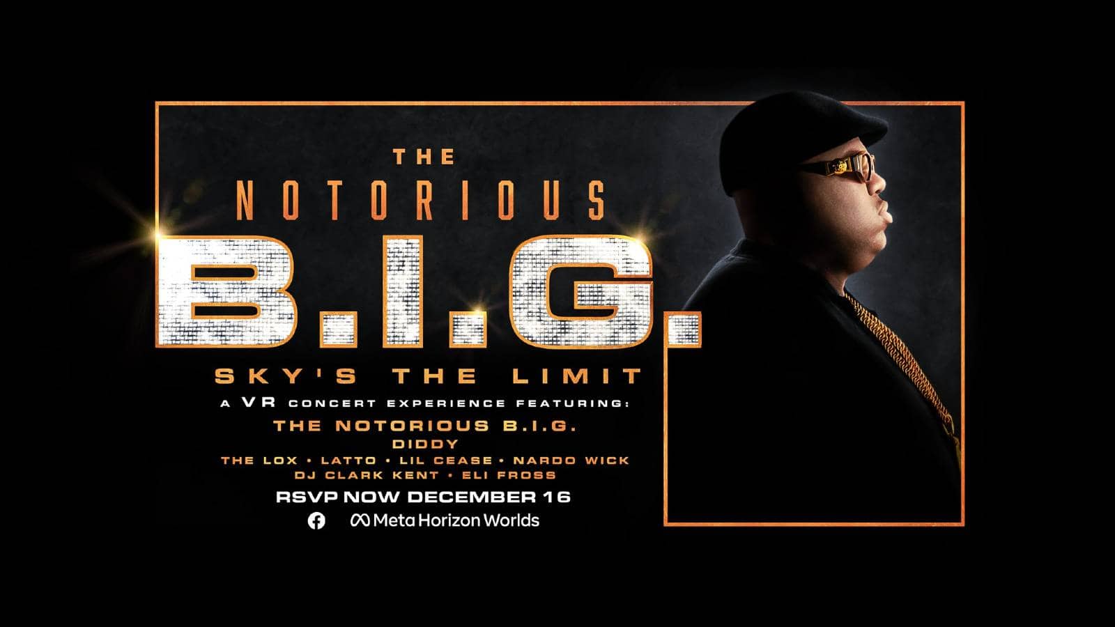 Notorious B.I.G. vr meta concert poster